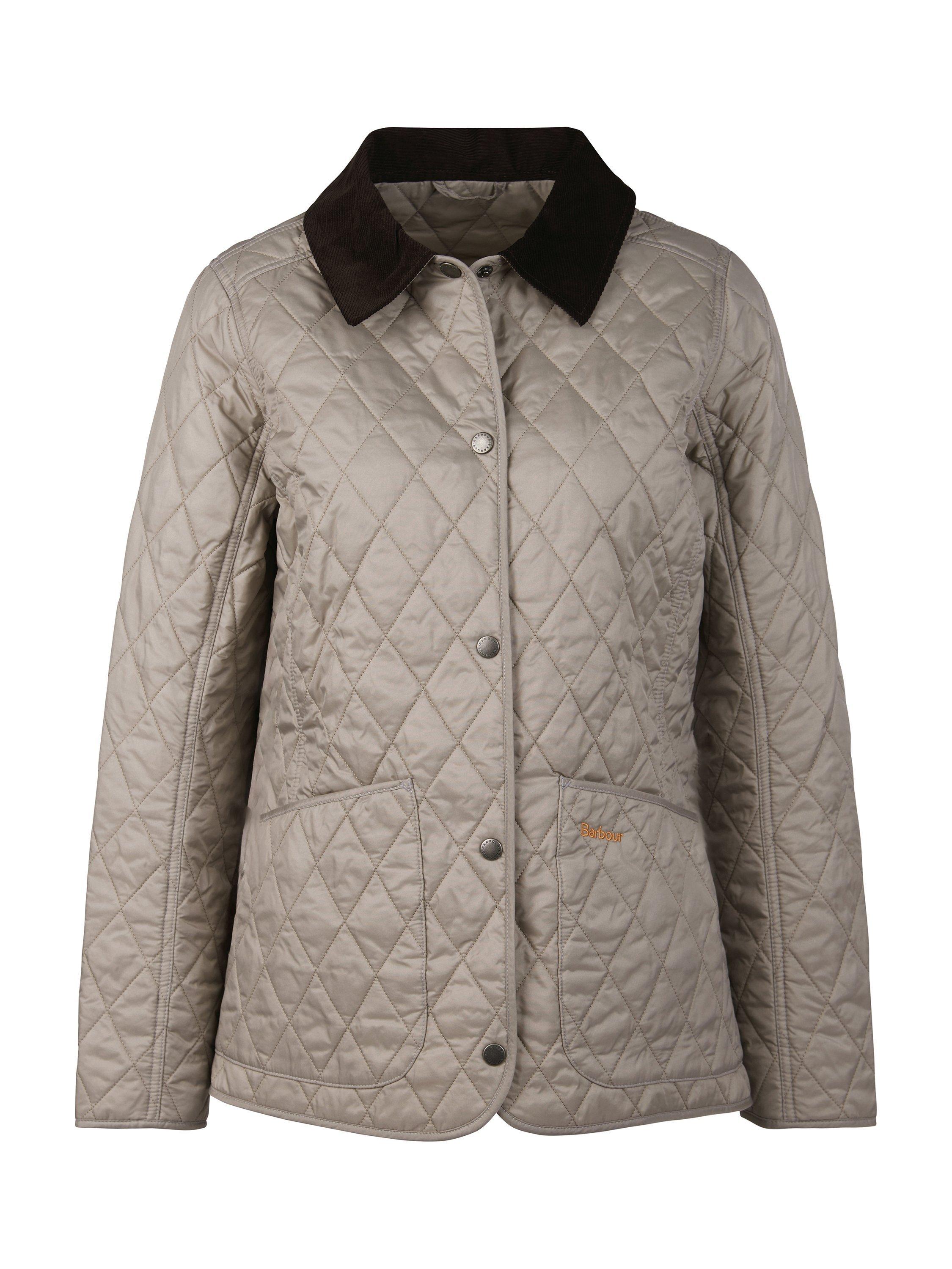 Product image 4 of 9, which shows Barbour Annandal Quilted Jacket, Doeskin, 8