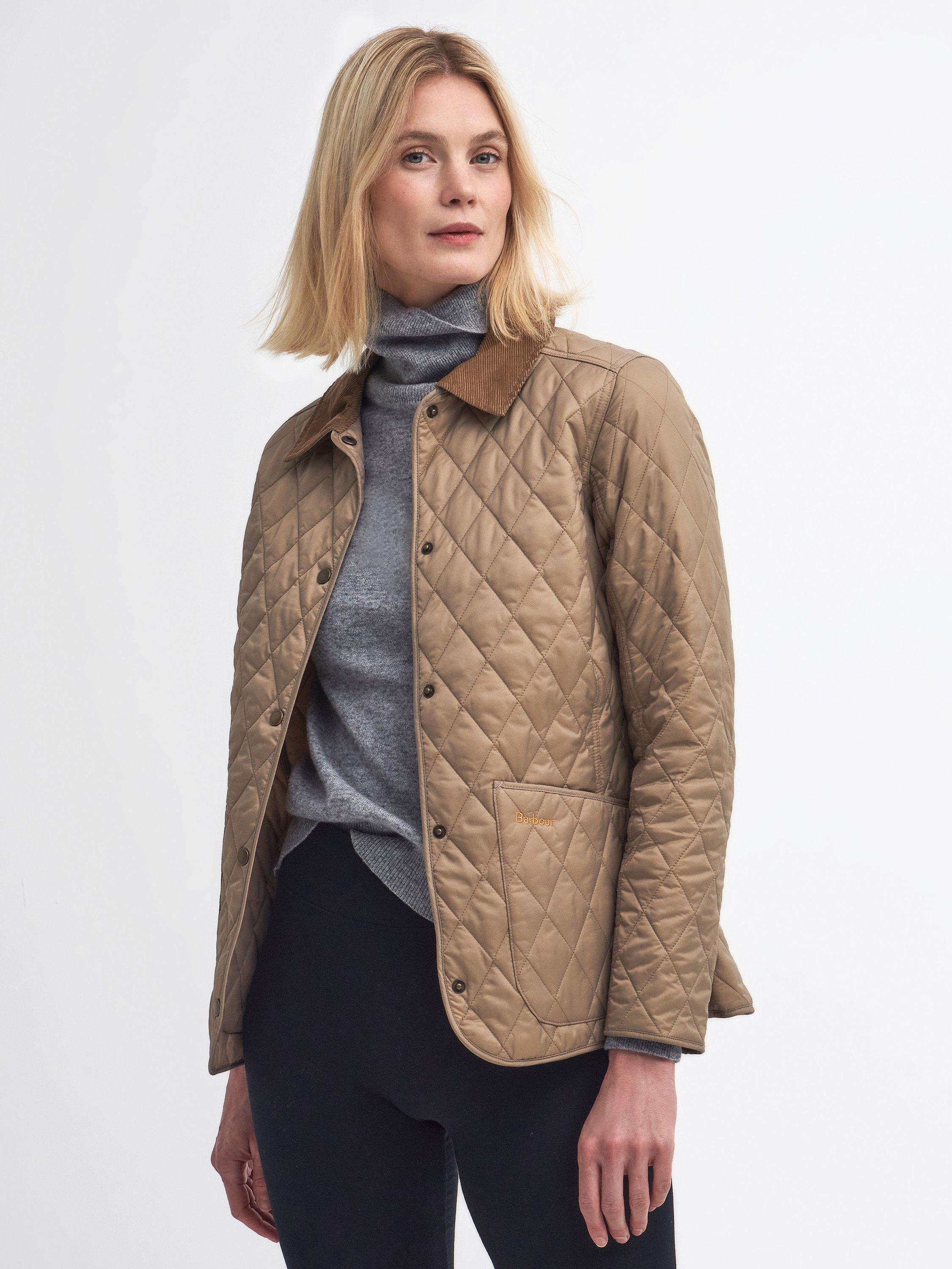 Product image 1 of 6, which shows Barbour Annandal Quilted Jacket, Sand Dune, 6