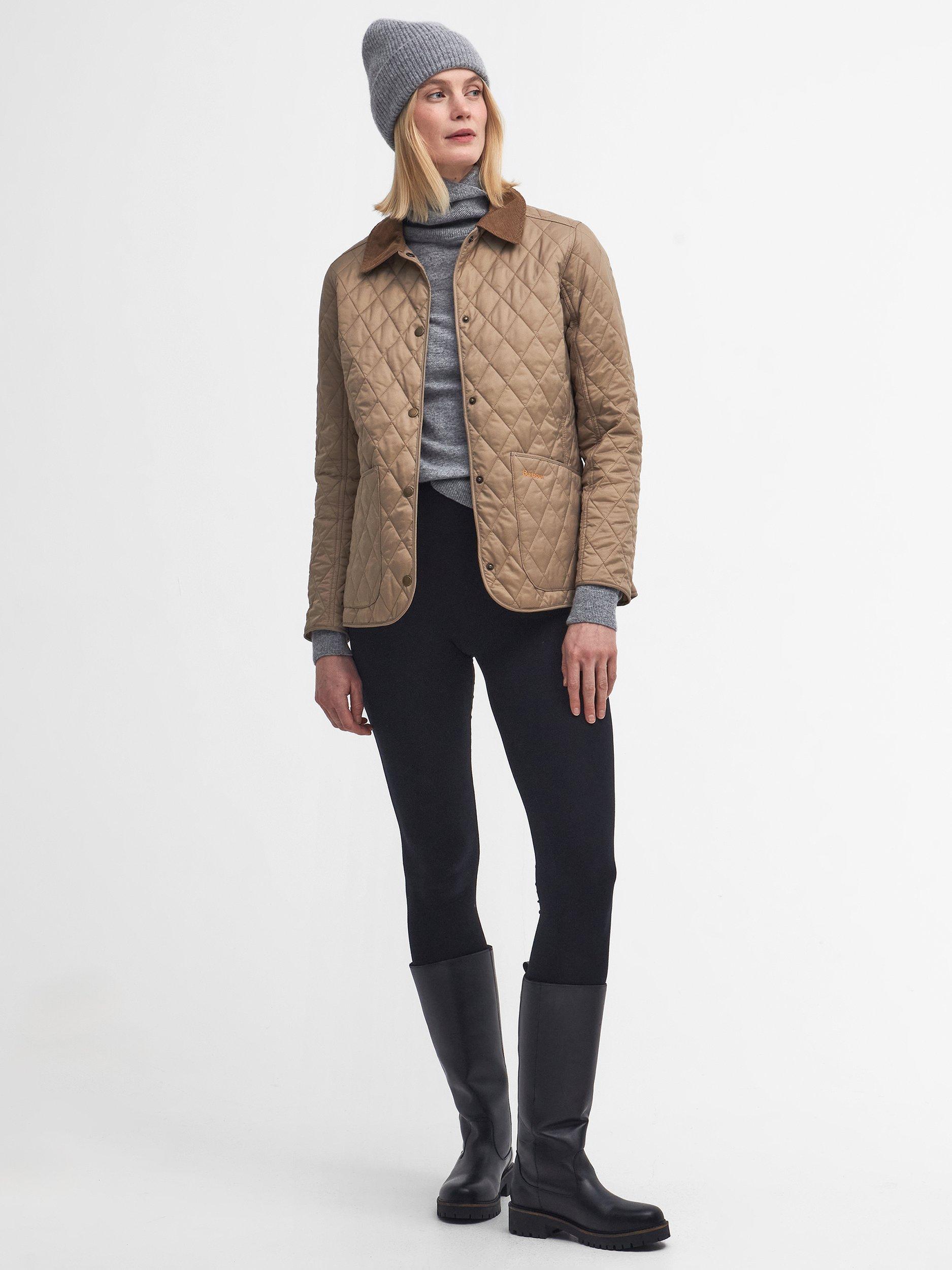 Product image 2 of 6, which shows Barbour Annandal Quilted Jacket, Sand Dune, 6