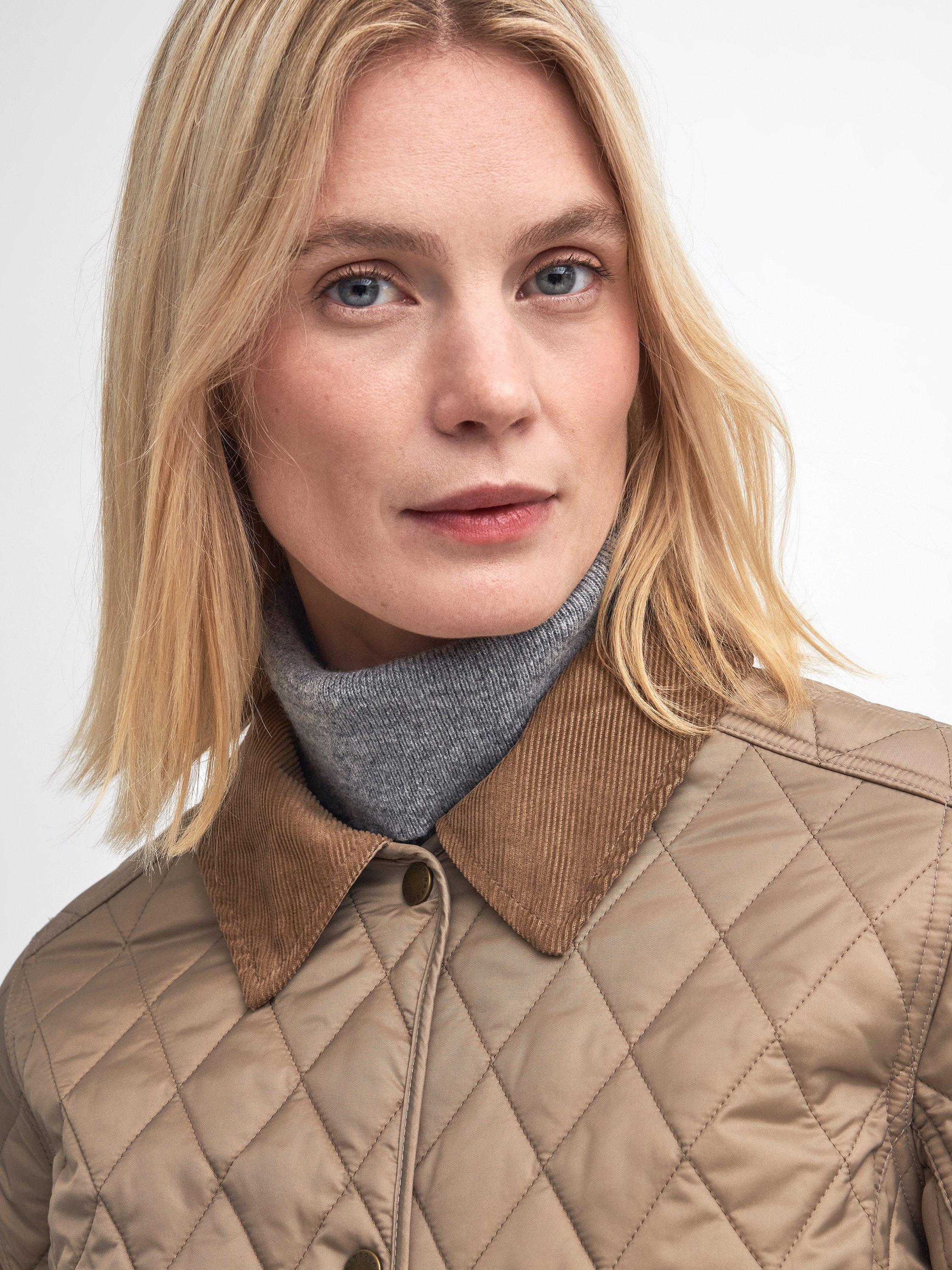 Product image 4 of 6, which shows Barbour Annandal Quilted Jacket, Sand Dune, 6