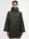 Barbour Arla Waterproof Jacket, Olive/Ancient Tartan