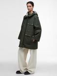 Barbour Arla Waterproof Jacket, Olive/Ancient Tartan