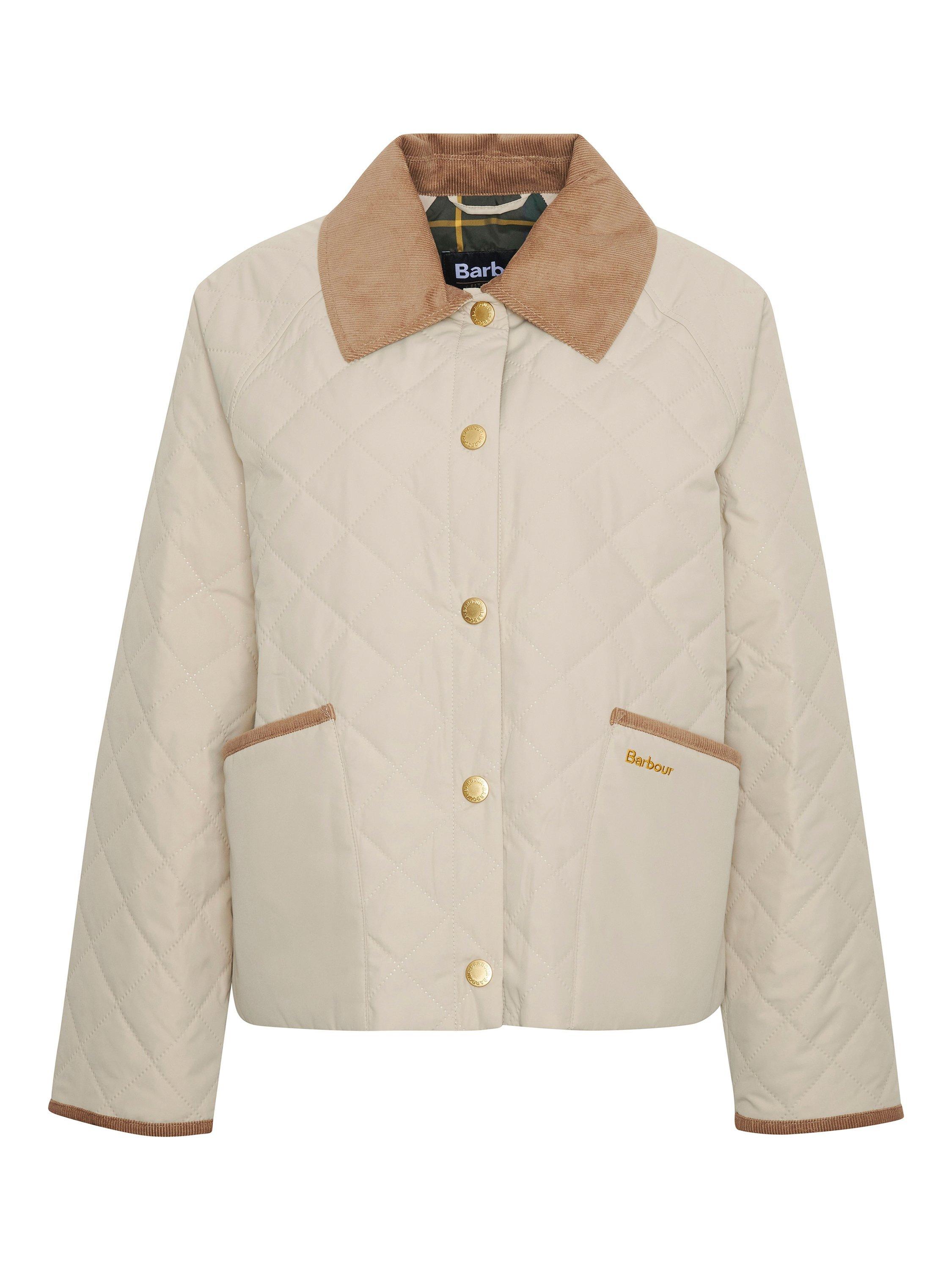 Product image 6 of 7, which shows Barbour Anise Quilted Jacket, Light Sand/Ancient, 18