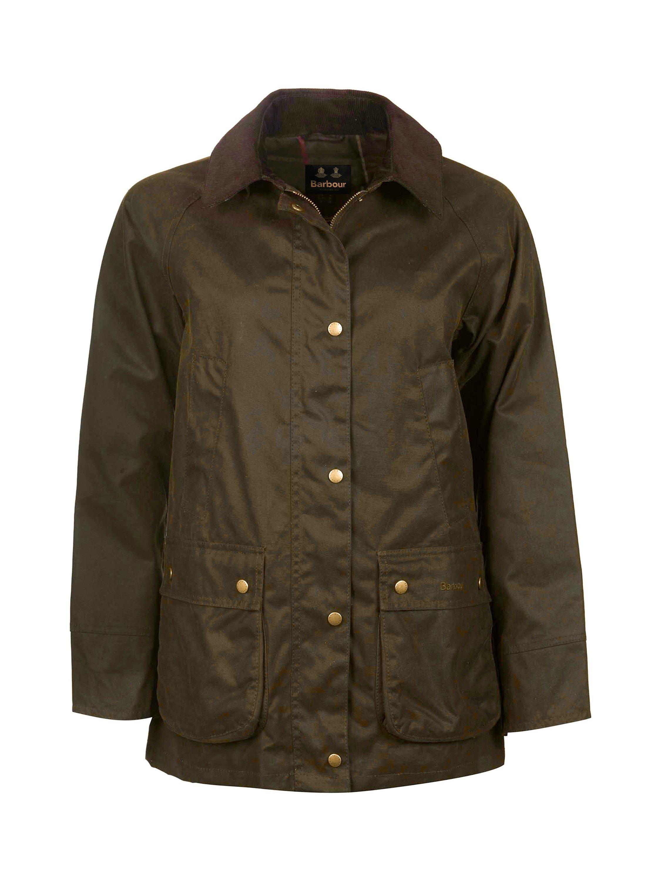 Product image 4 of 11, which shows Barbour Tartan Lined Collar Jacket, Olive, 8