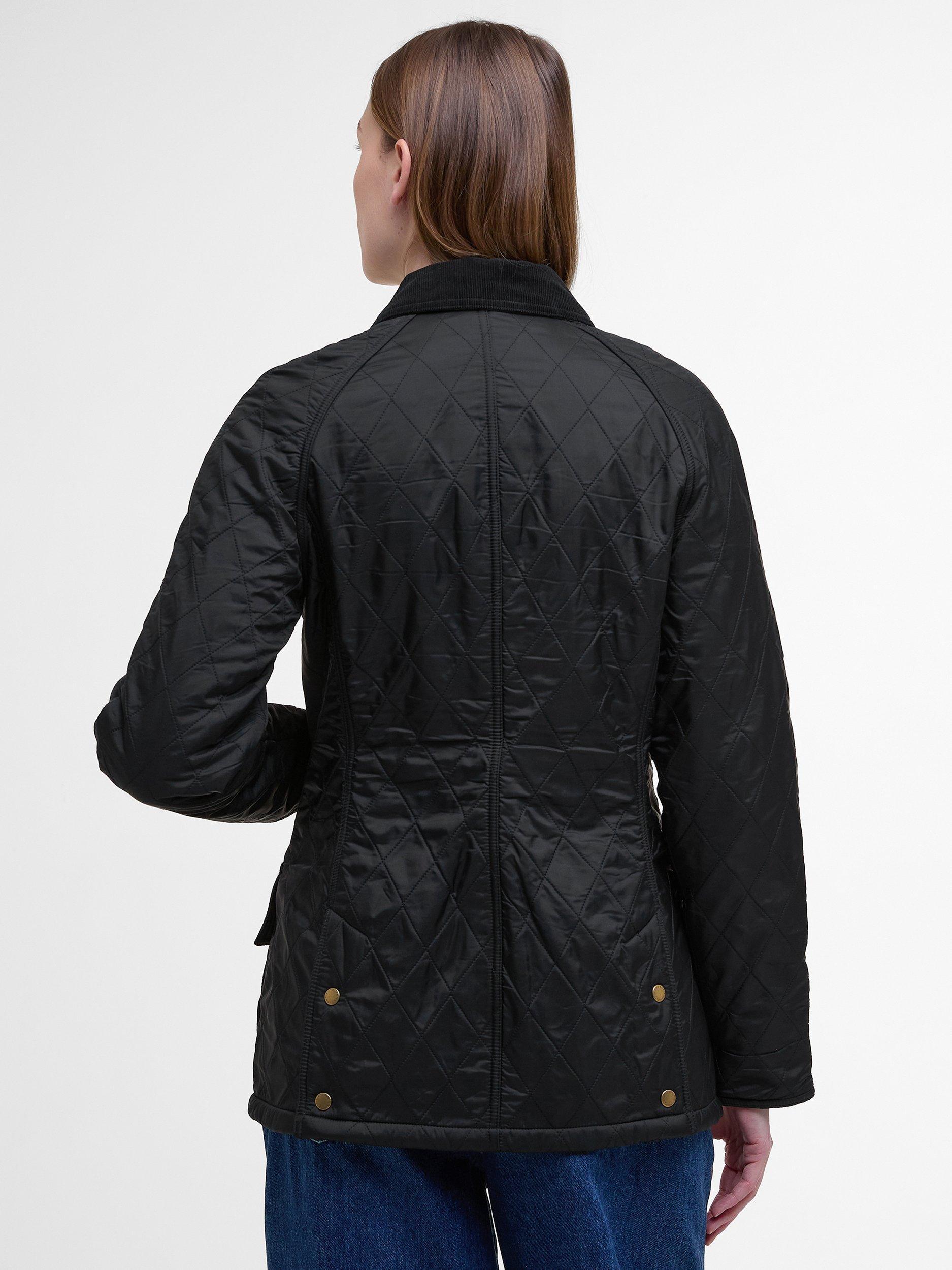 Product image 2 of 11, which shows Barbour Beadnell Polar Quilted Jacket, Black, 18