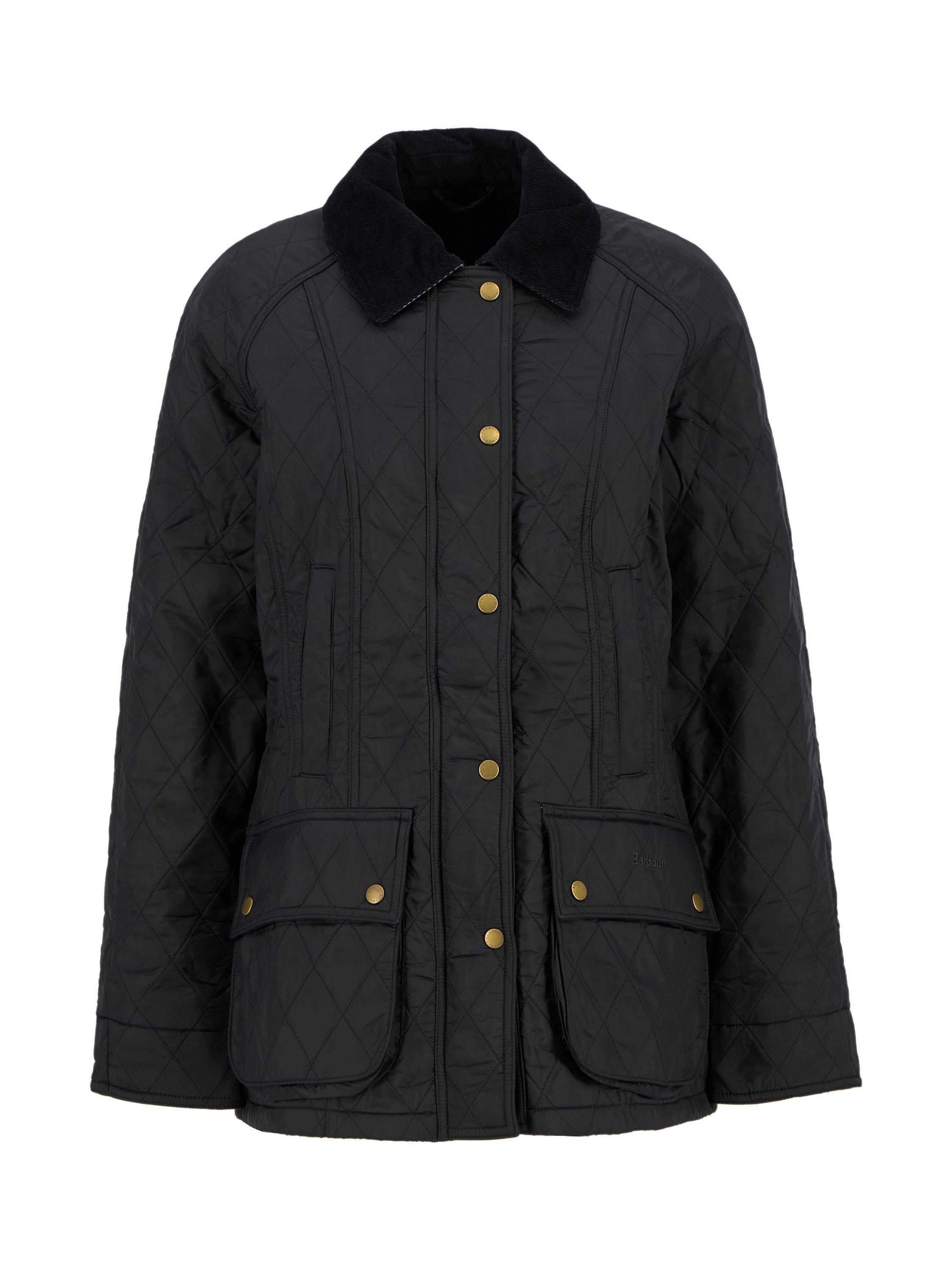 Product image 4 of 11, which shows Barbour Beadnell Polar Quilted Jacket, Black, 18