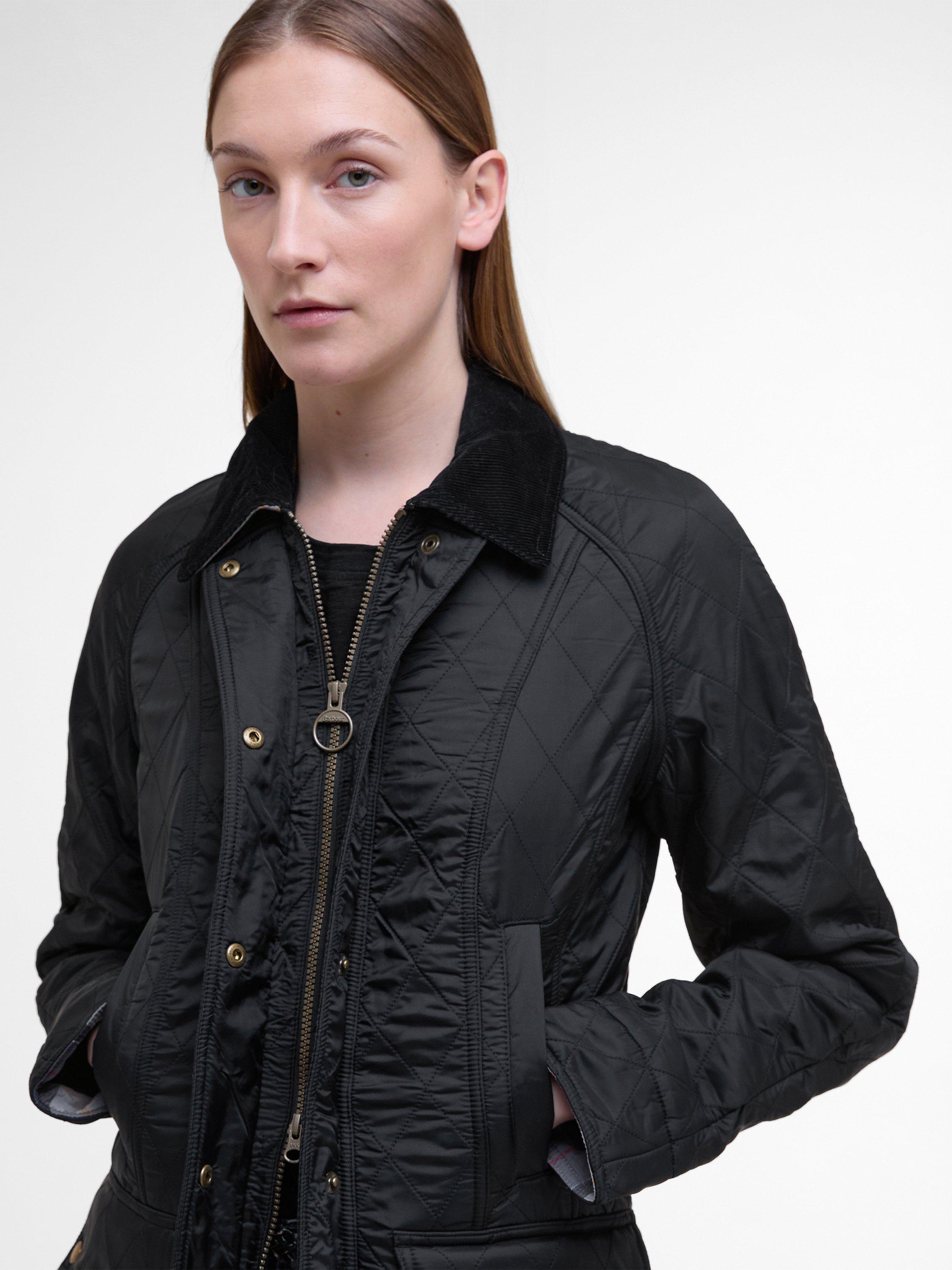 Product image 5 of 11, which shows Barbour Beadnell Polar Quilted Jacket, Black, 18