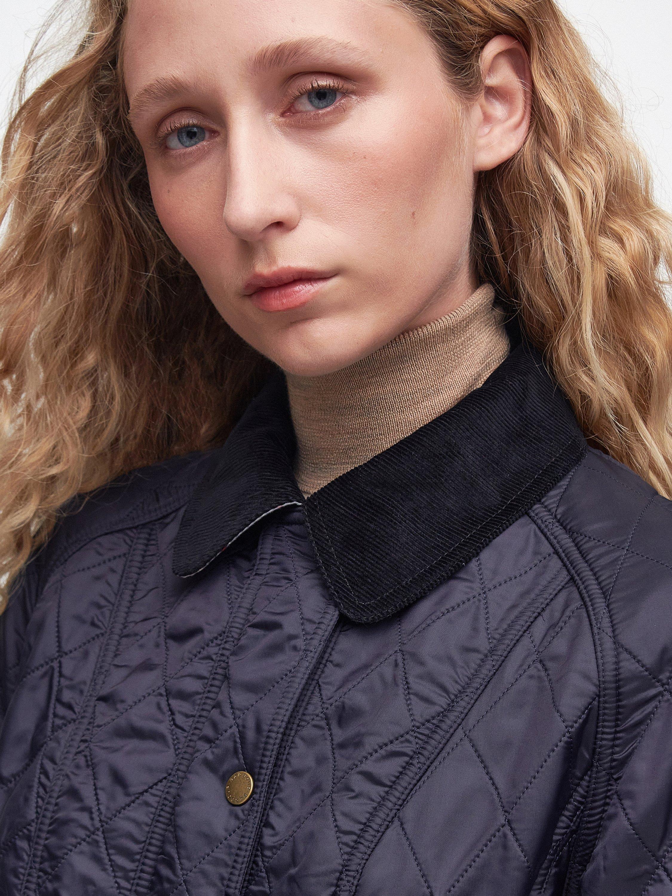 Product image 5 of 11, which shows Barbour Beadnell Polar Quilted Jacket, Navy, 6