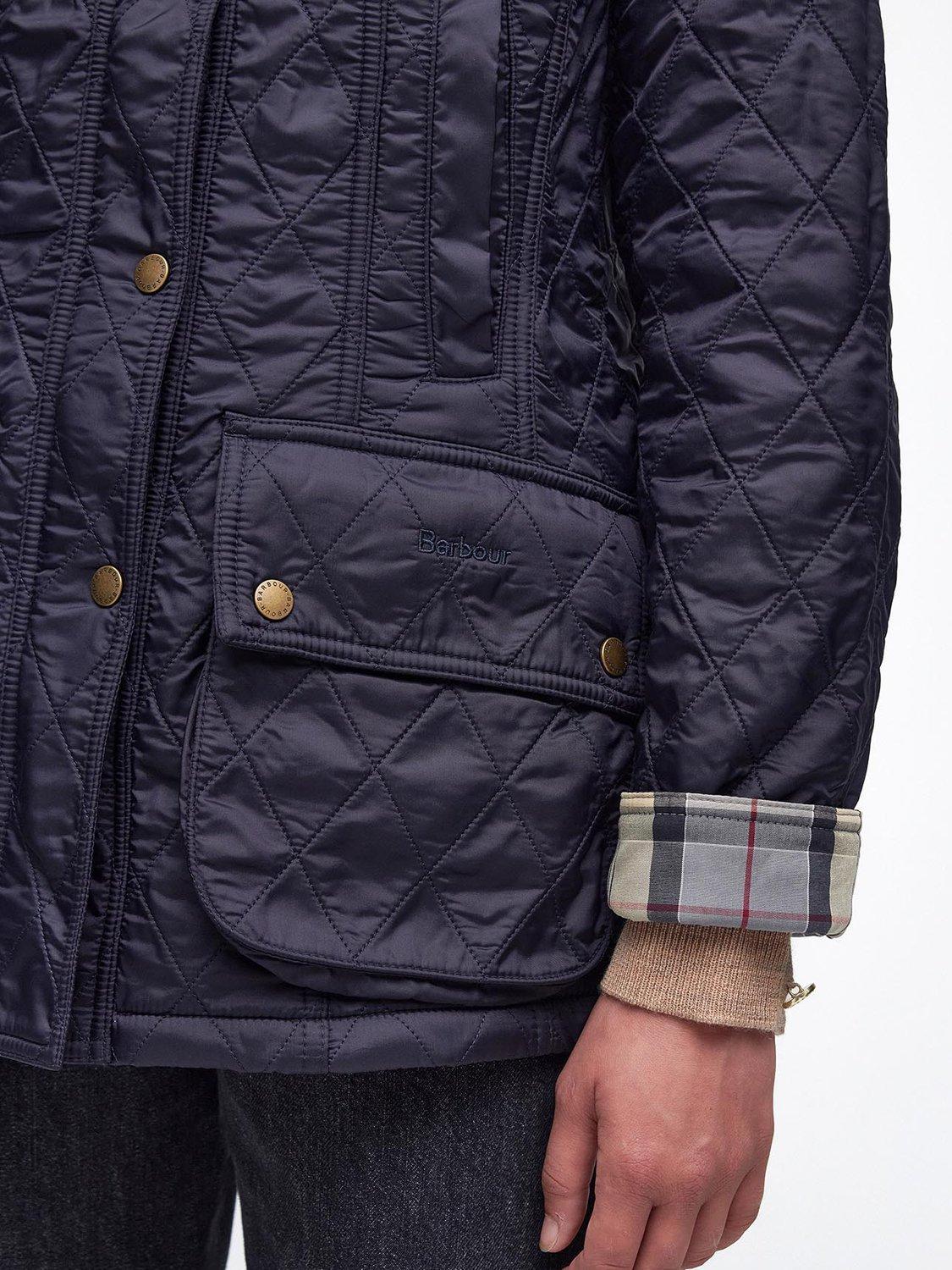 Product image 7 of 11, which shows Barbour Beadnell Polar Quilted Jacket, Navy, 6