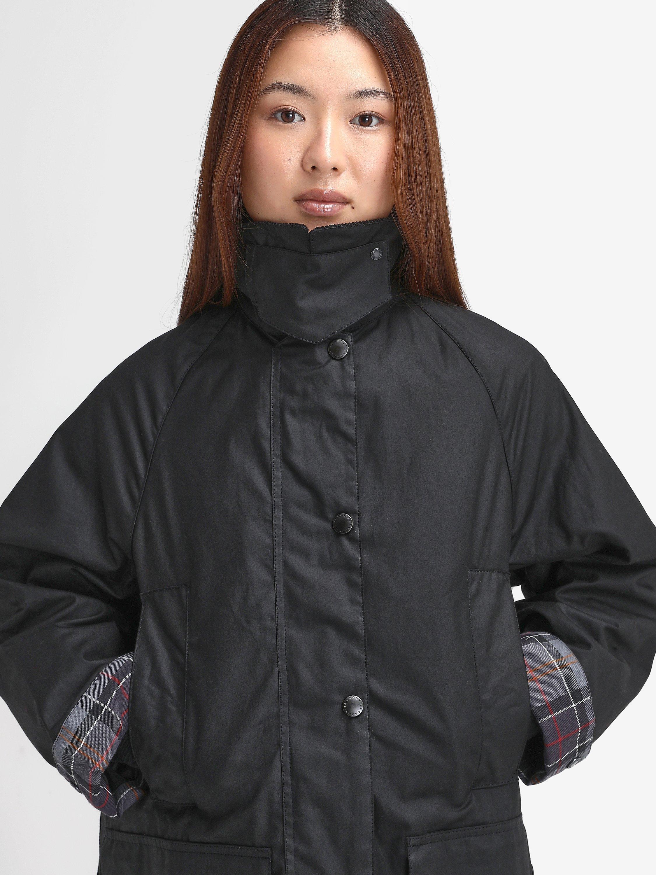 Product image 6 of 11, which shows Barbour Beaufort Wax Jacket, Black, 8