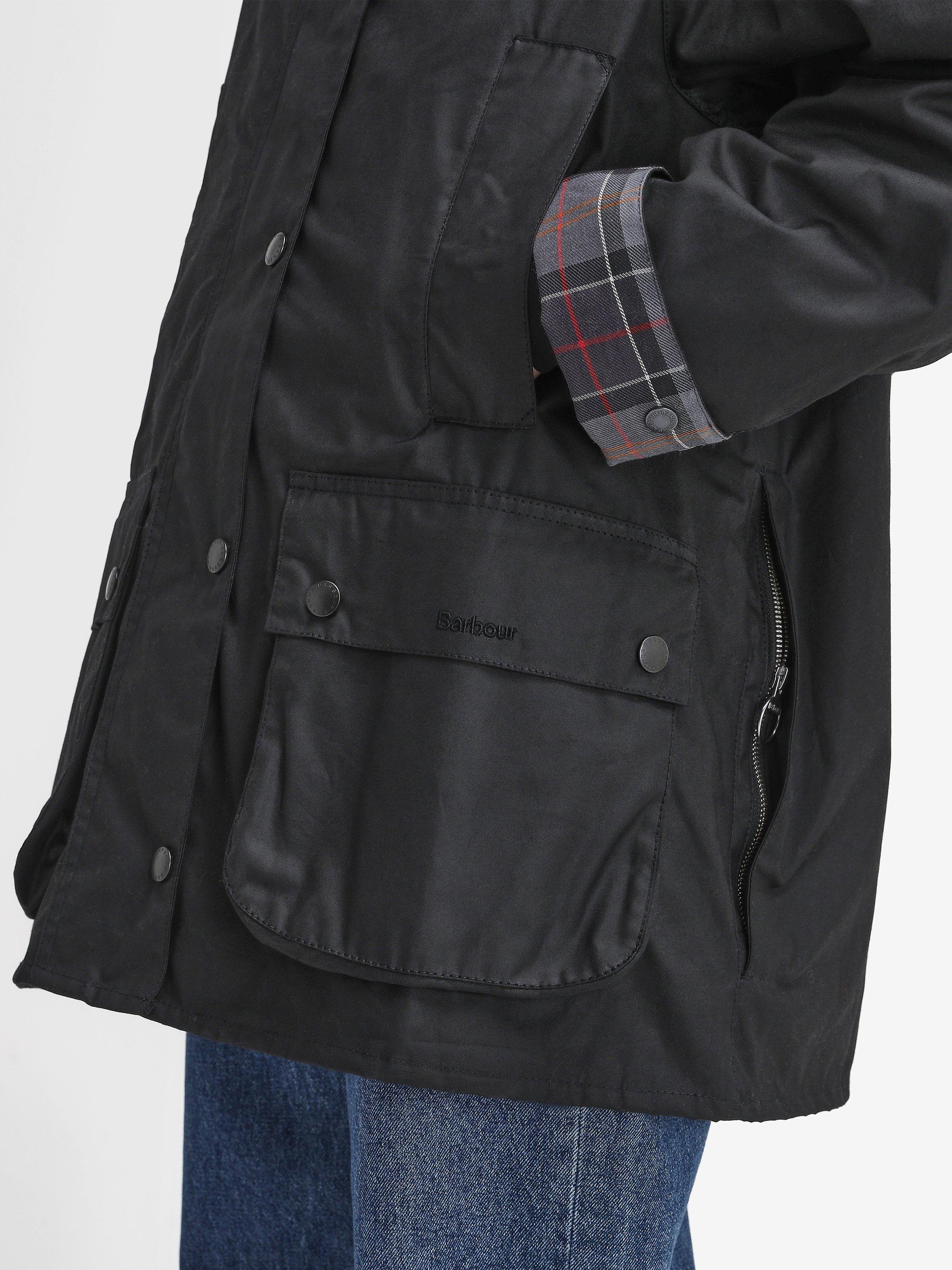 Product image 8 of 11, which shows Barbour Beaufort Wax Jacket, Black, 8