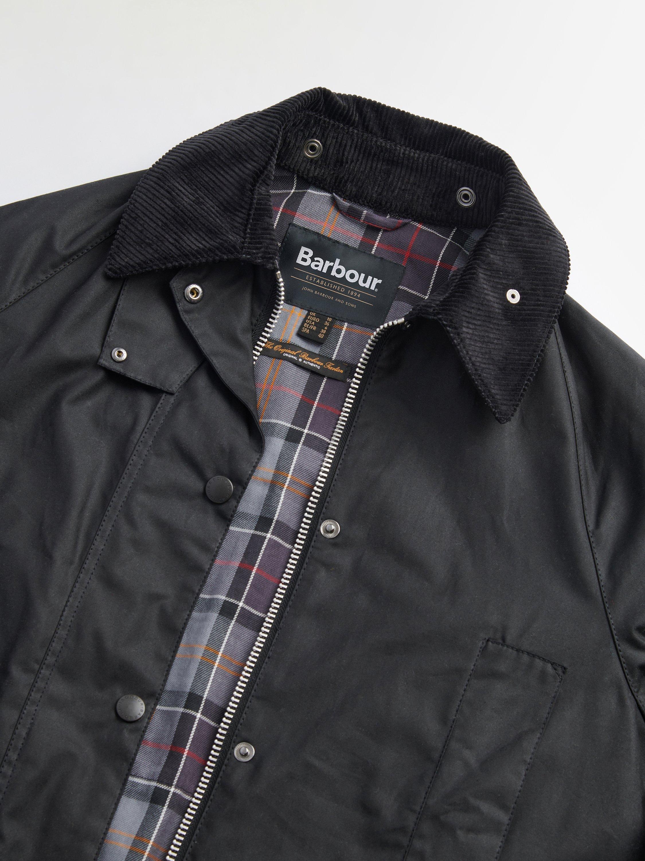 Product image 10 of 11, which shows Barbour Beaufort Wax Jacket, Black, 8