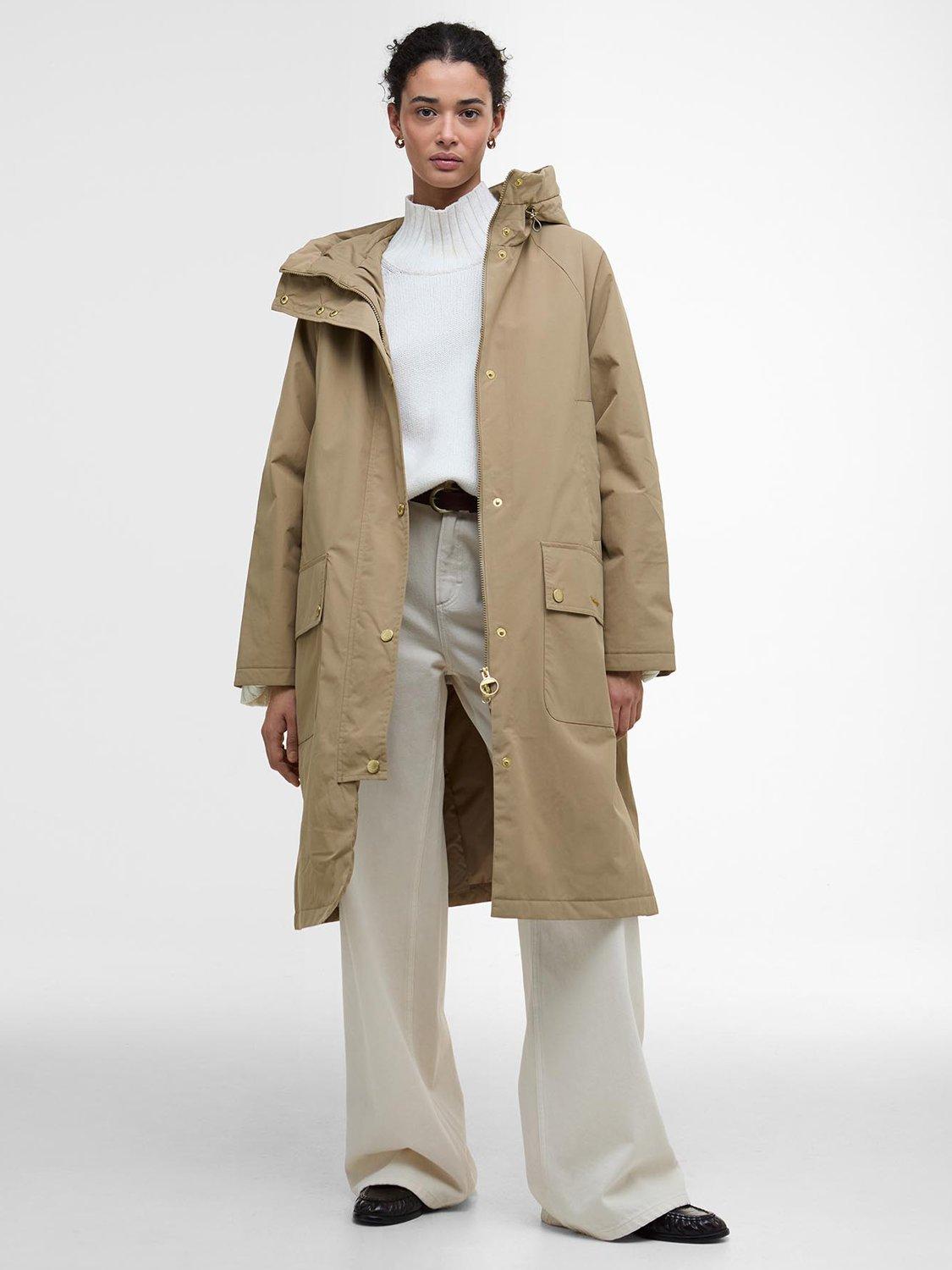 Product image 1 of 6, which shows Barbour Catalina Showerproof Jacket, Military Brown, 10