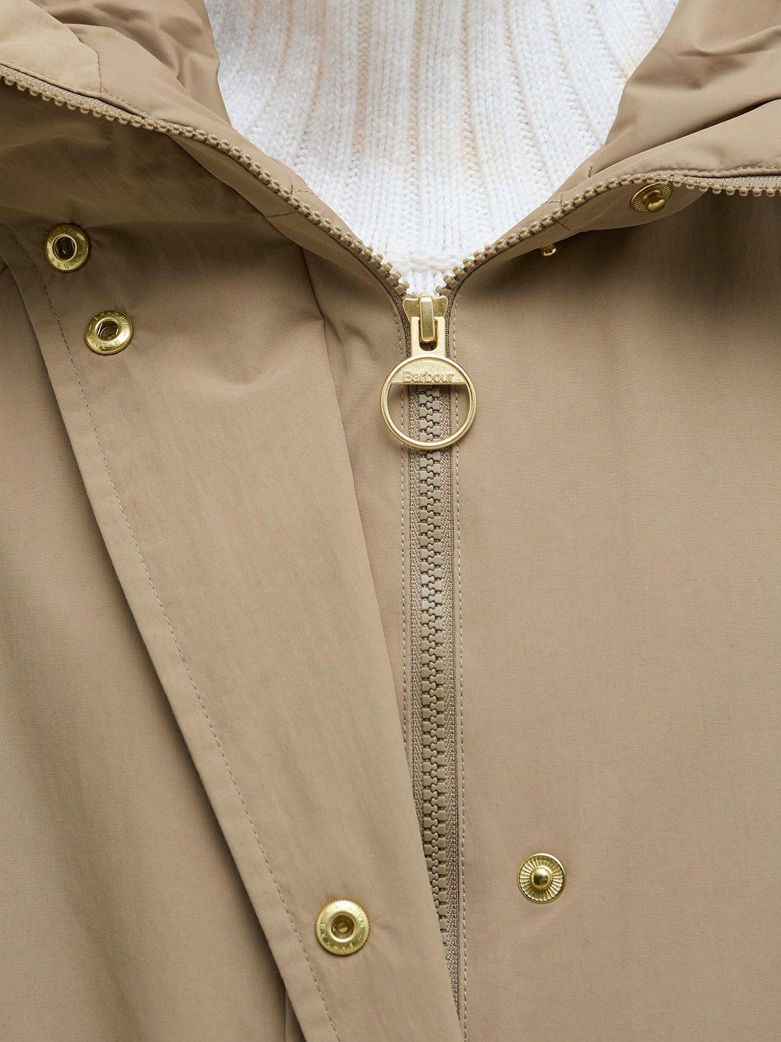 Product image 4 of 6, which shows Barbour Catalina Showerproof Jacket, Military Brown, 10