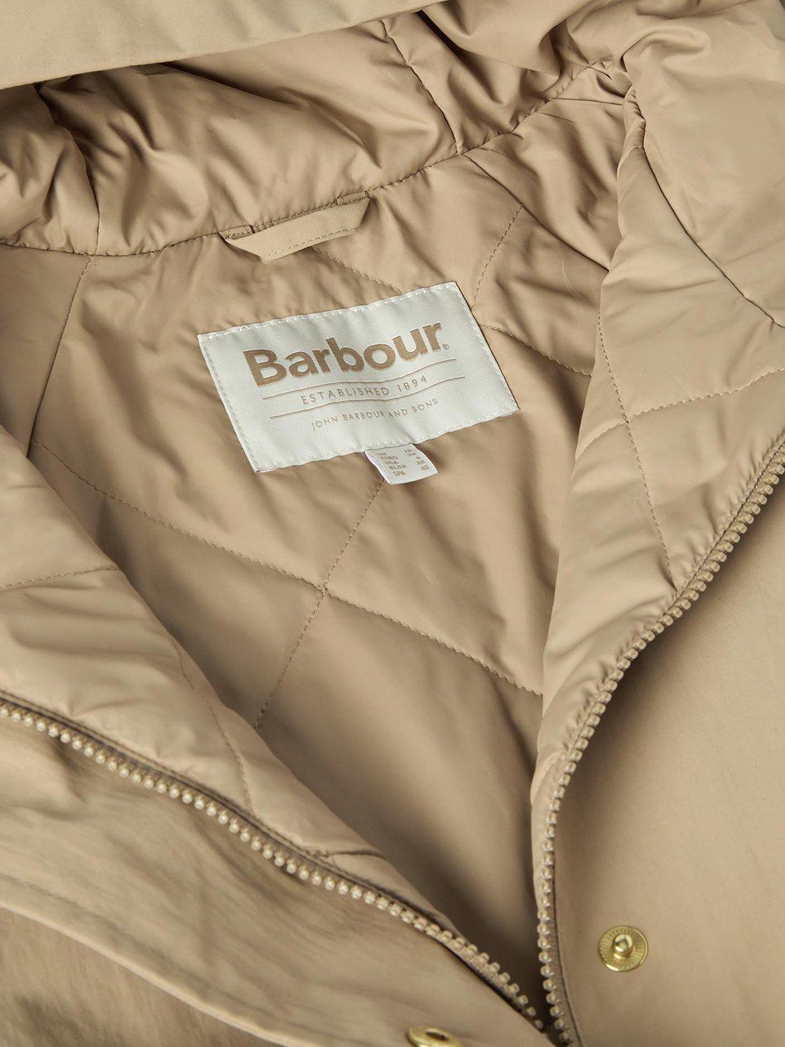 Product image 6 of 6, which shows Barbour Catalina Showerproof Jacket, Military Brown, 10