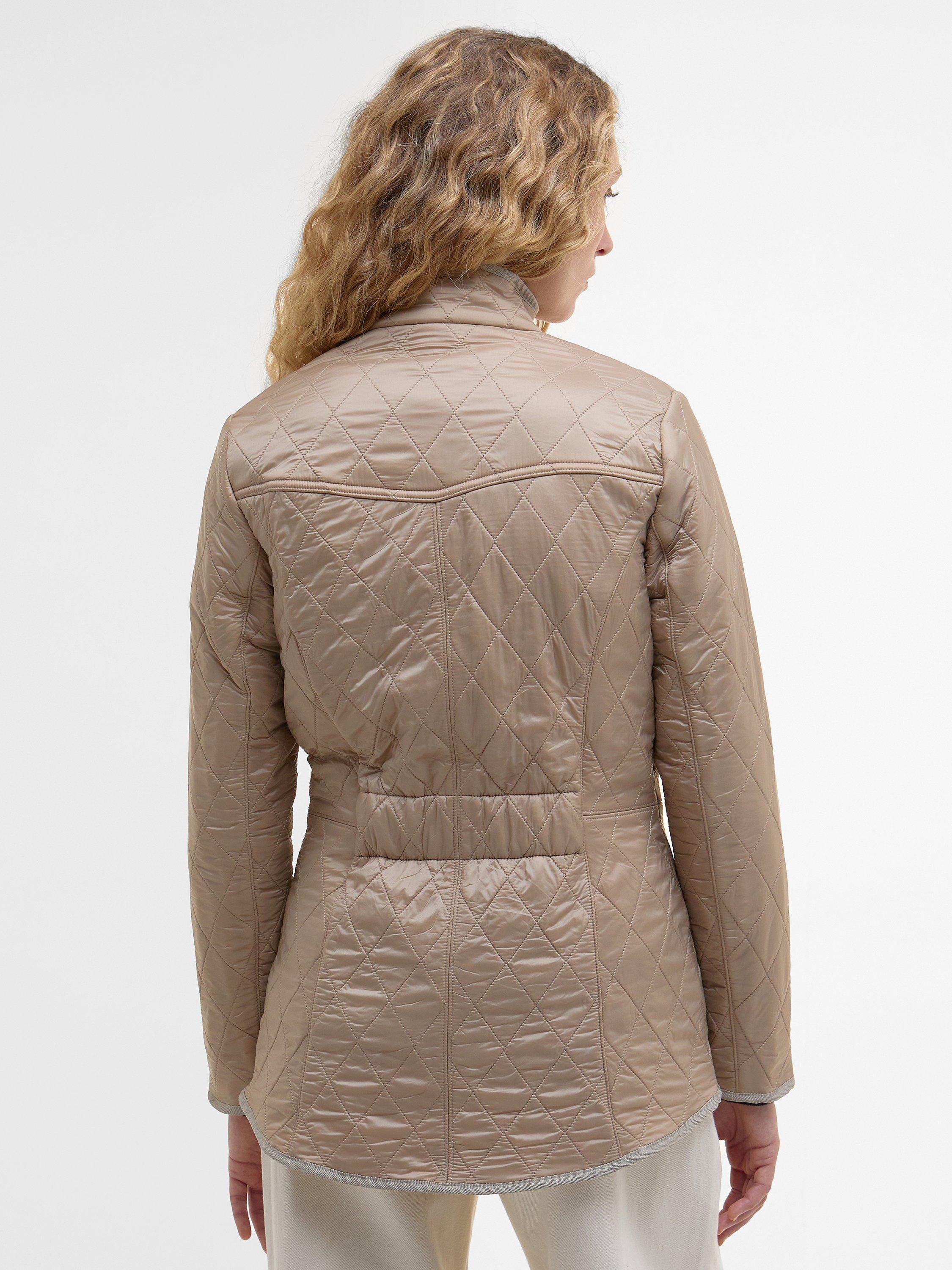 Product image 2 of 8, which shows Barbour Cavalry Polarquilt Jacket, Light Fawn, 6