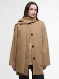 Barbour Clementine Wool Rich Scarf Coat, Camel