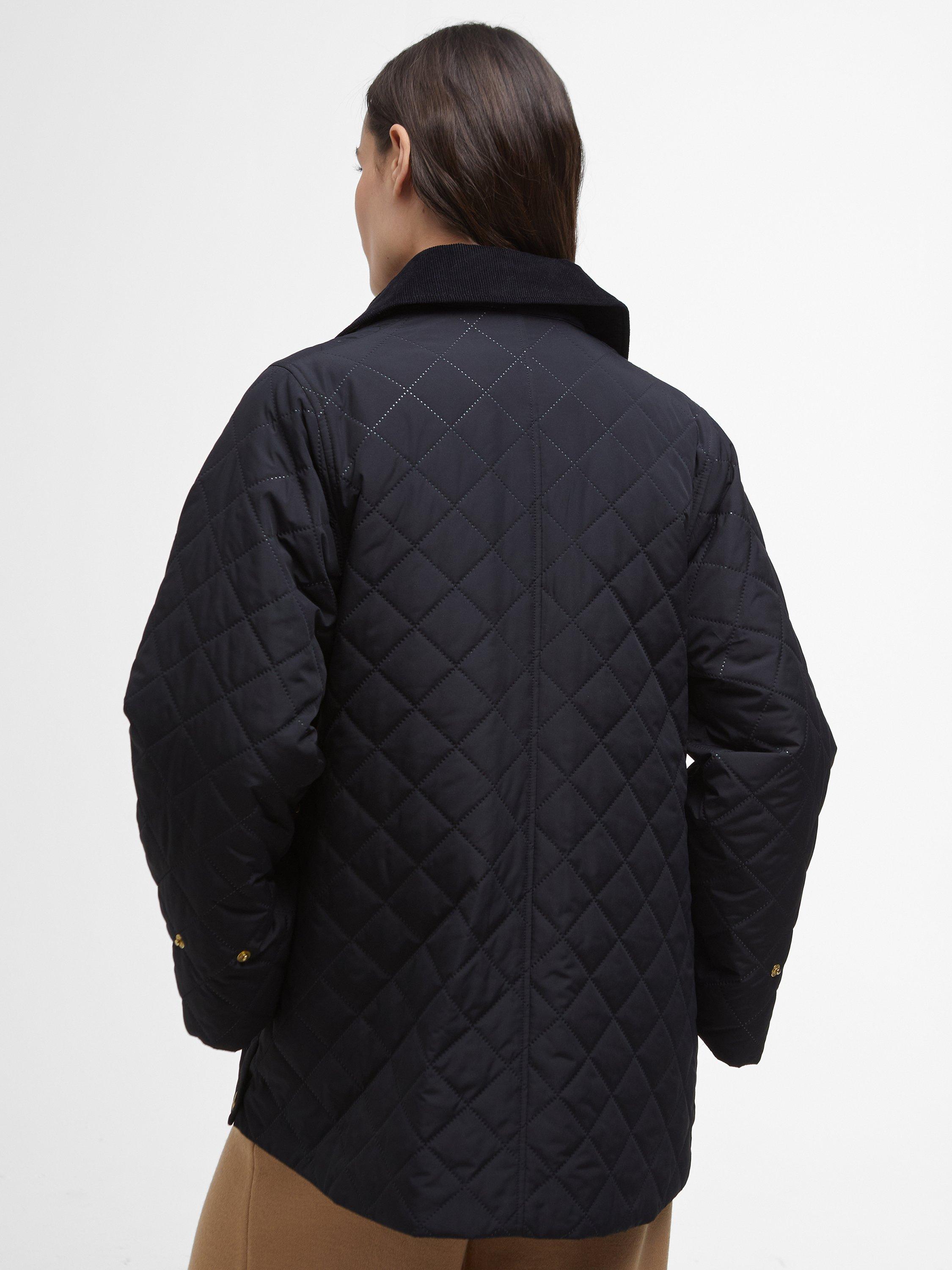 Product image 3 of 7, which shows Barbour Corinne Quilted Jacket, Black/Ancient, 8