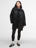 Barbour Cosette Quilted Duffle Coat, Black Onyx