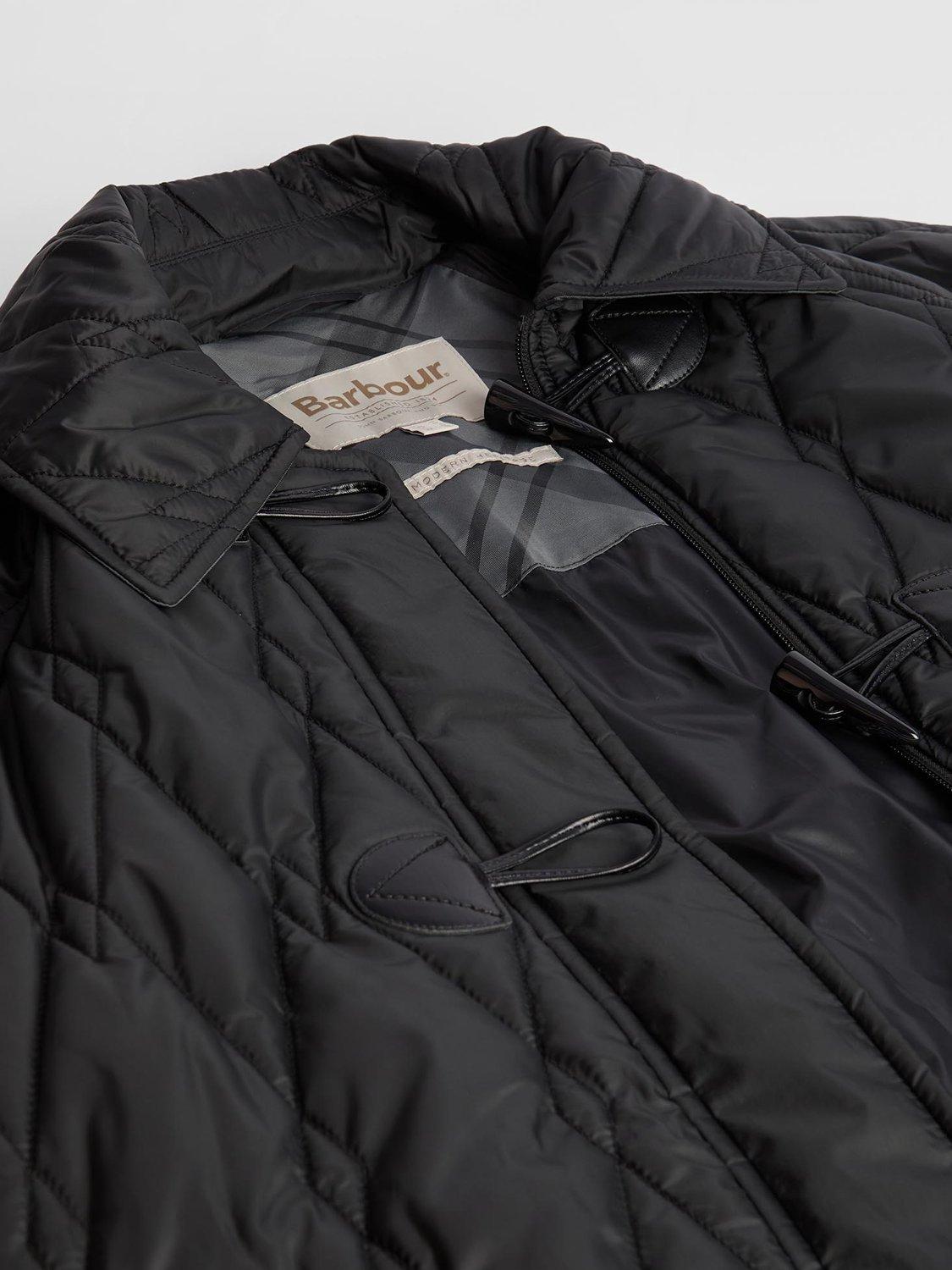 Product image 7 of 7, which shows Barbour Cosette Quilted Duffle Coat, Black Onyx, 8