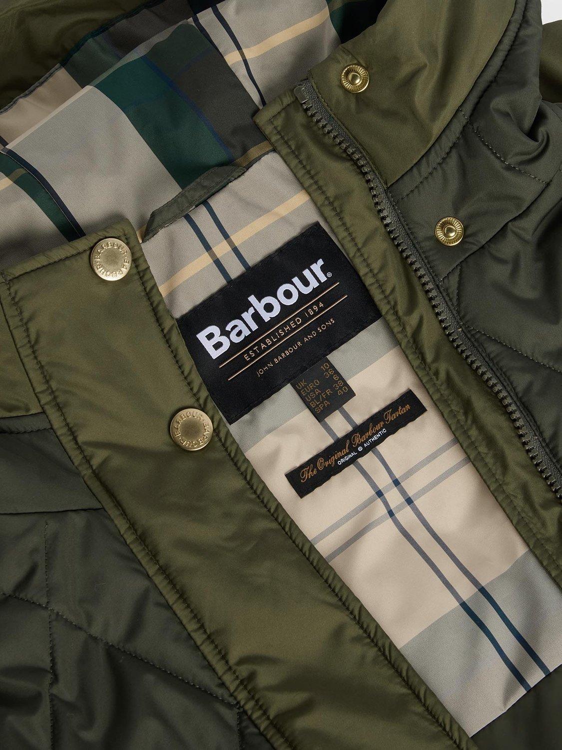 Product image 5 of 5, which shows Barbour Elspeth Quilted Jacket, Olive/Moss, 10