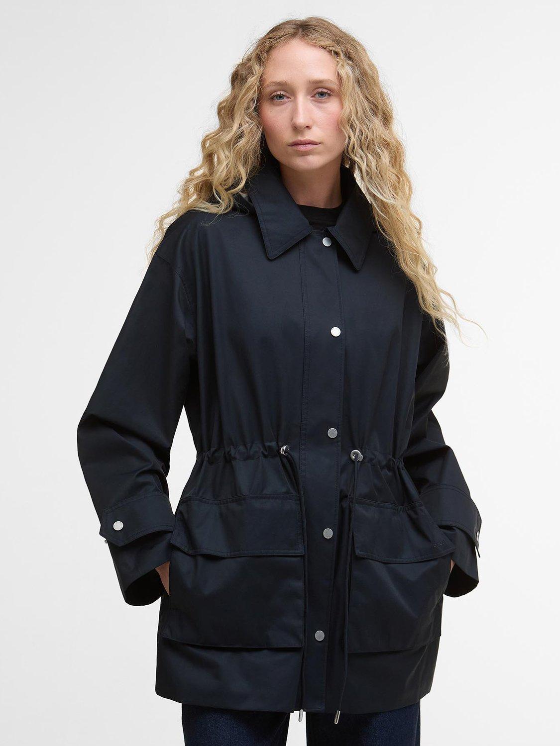 Product image 1 of 6, which shows Barbour Fallyn Showerproof Jacket, Darnavyhessiantartan, 8