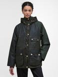 Barbour Keeley Waxed Jacket, Fern/Sage