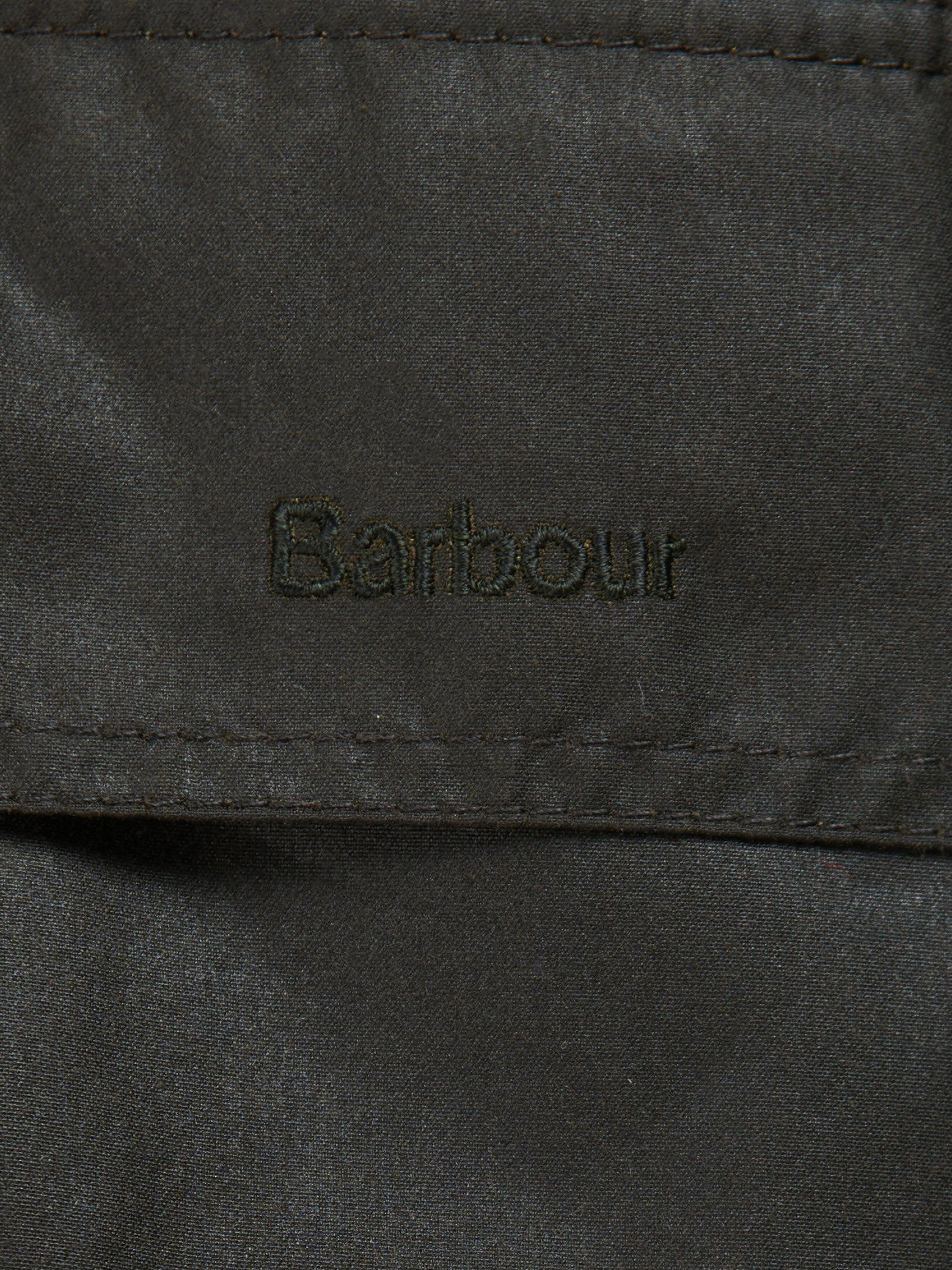 Product image 9 of 11, which shows Barbour Long Cannich Wax Jacket, Olive/Classic, 8