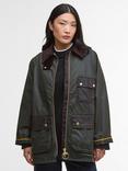 Barbour Luella Waxed Jacket, Fern/Ancient Tartan