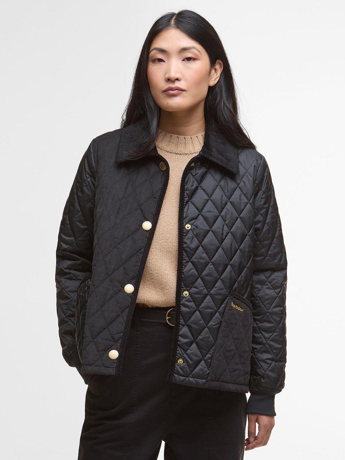 Product image 1 of 6, which shows Barbour Marla Quilted Jacket, Classic Black, 6
