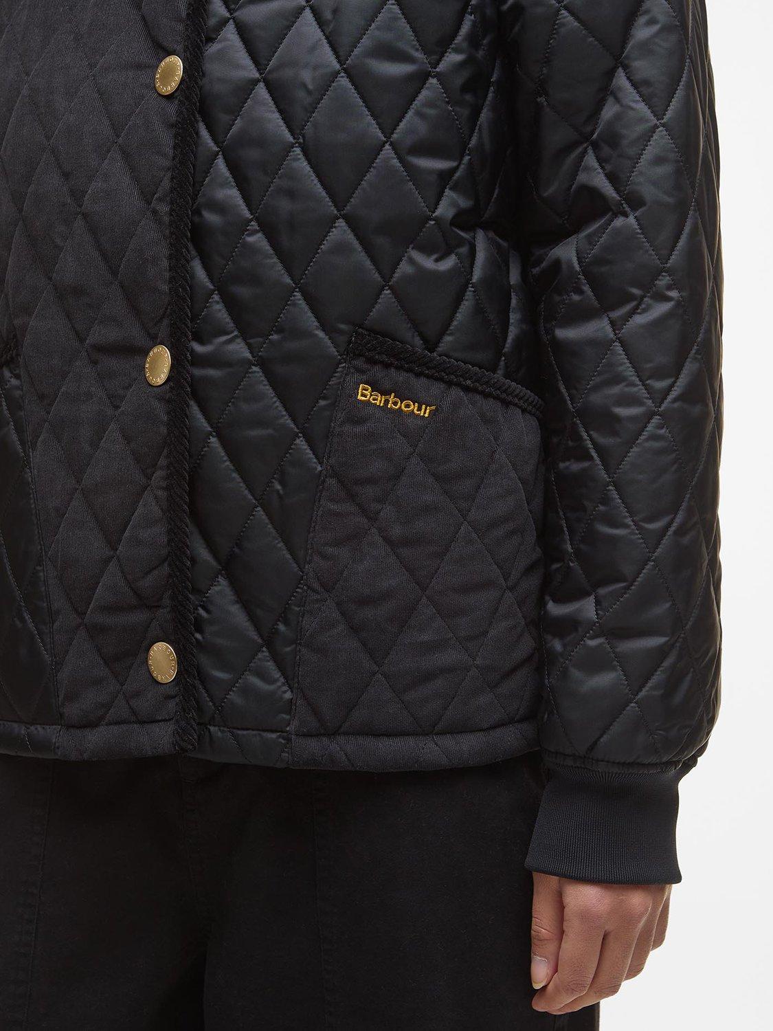 Product image 4 of 6, which shows Barbour Marla Quilted Jacket, Classic Black, 6