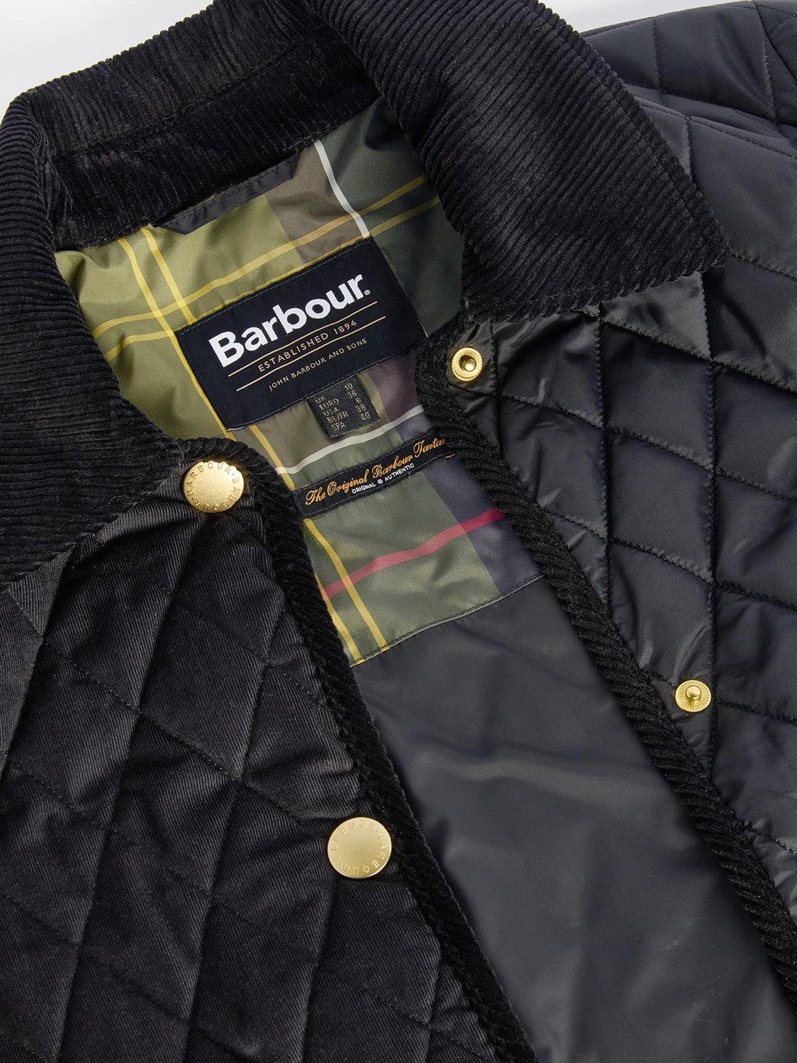 Product image 6 of 6, which shows Barbour Marla Quilted Jacket, Classic Black, 6