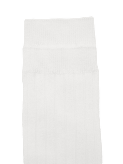 Mango Plain Rib Crew Socks - view 2, Light Beige