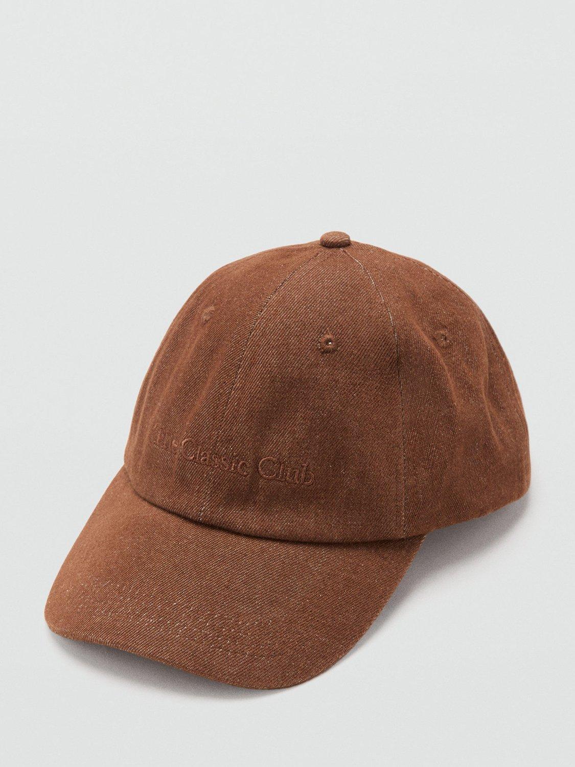 Product image 4 of 4, which shows Mango Monaco Cotton Baseball Cap, Brown, One Size