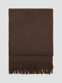 Mango Sweet Rectangular Scarf, Dark Brown