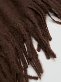 Mango Sweet Rectangular Scarf - view 2, Dark Brown