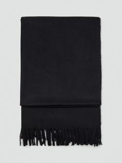 Mango Sweet Fringed Scarf, Black