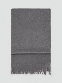 Mango Sweet Fringed Scarf, Dark Grey