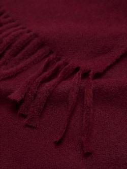 Mango Sweet Fringed Scarf - view 2, Dark Red
