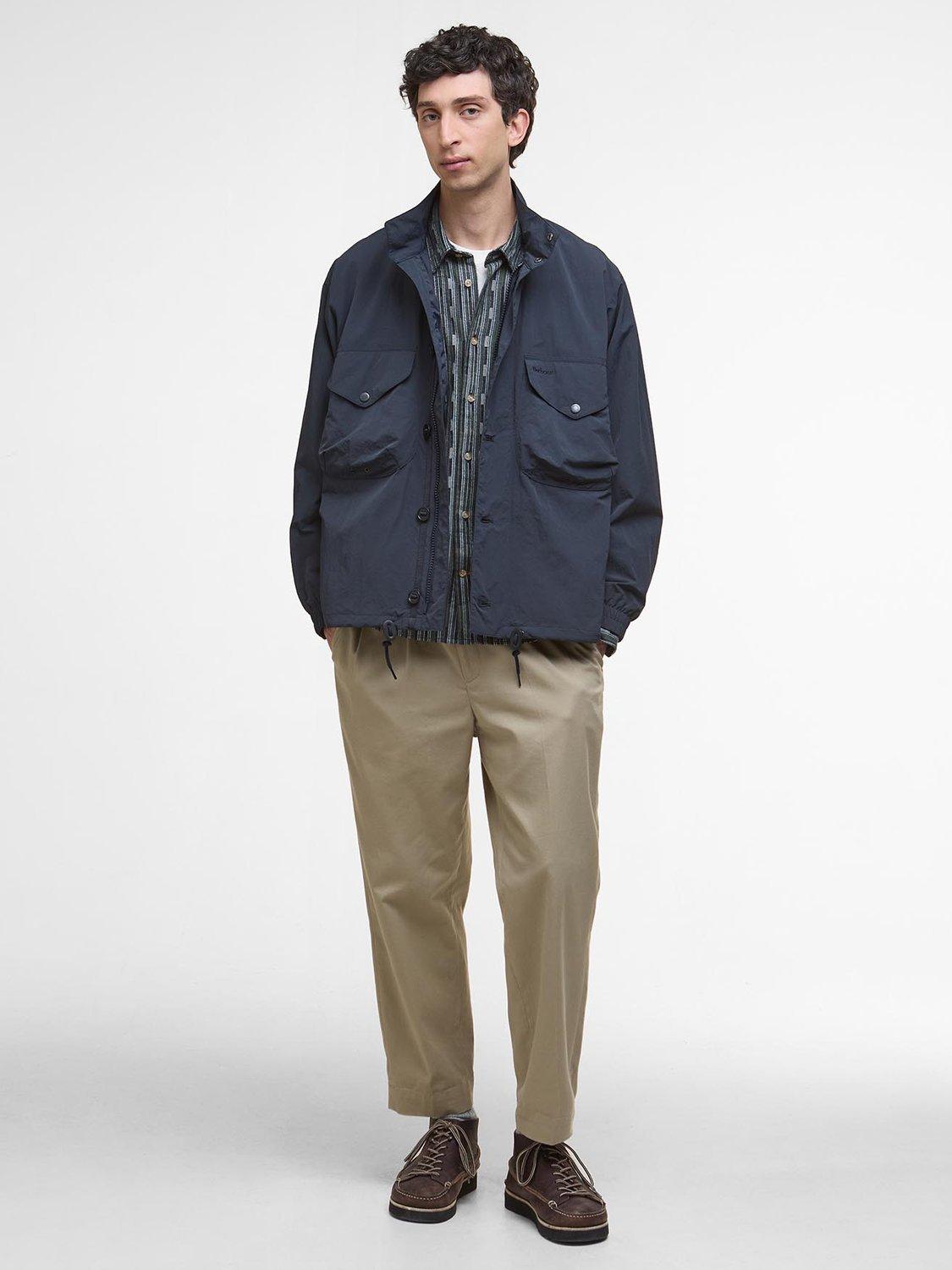 Product image 3 of 8, which shows Barbour Jig Showerproof Jacket, Dark Navy, L