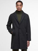 Barbour Kirkbridge Wool Overcoat, Dark Grey