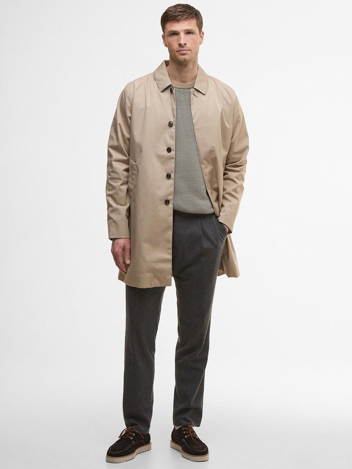 Product image 3 of 7, which shows Barbour Waterproof Longline Mac, Washed Stone, L