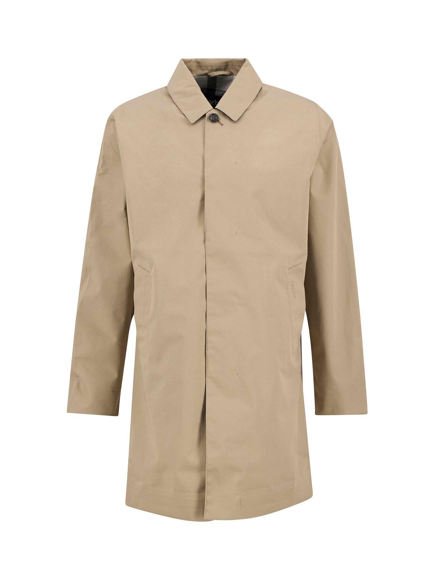 Product image 4 of 7, which shows Barbour Waterproof Longline Mac, Washed Stone, L