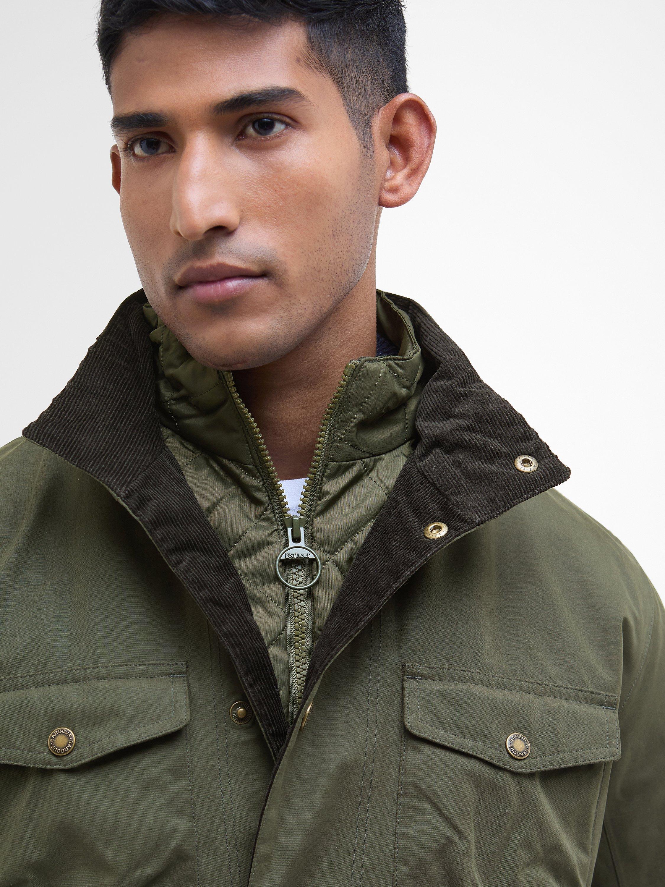 Product image 5 of 11, which shows Barbour Ogston Waterproof Jacket, Olive, XXL