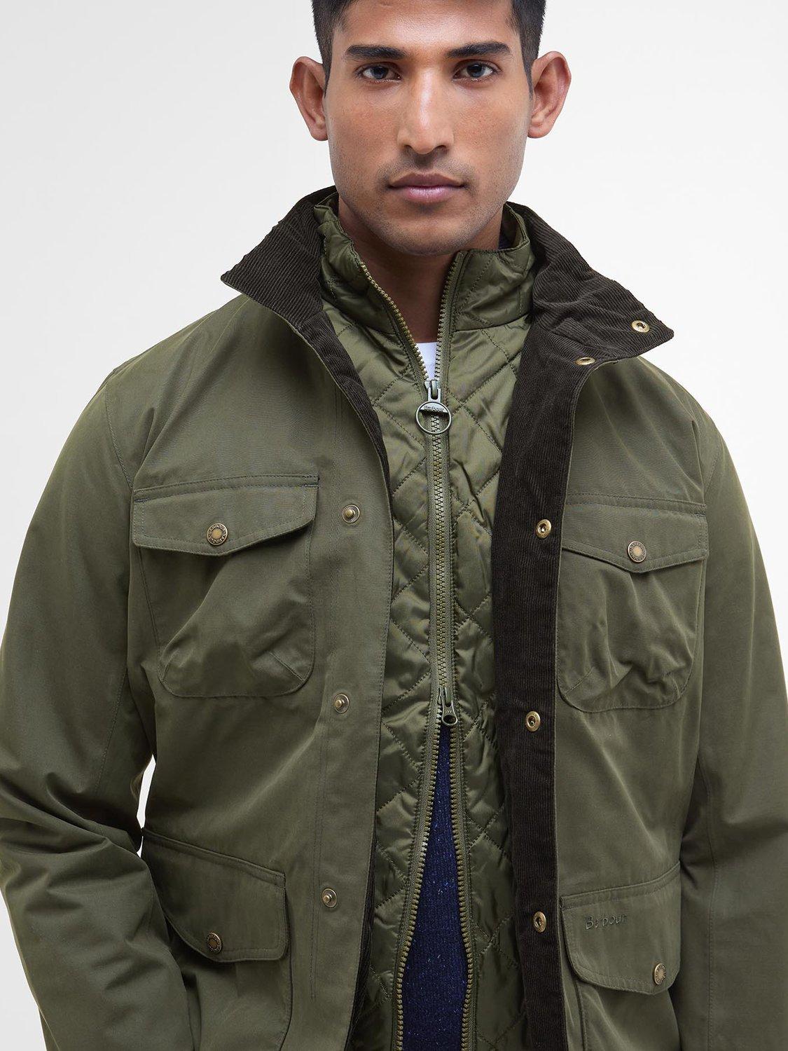 Product image 10 of 11, which shows Barbour Ogston Waterproof Jacket, Olive, XXL