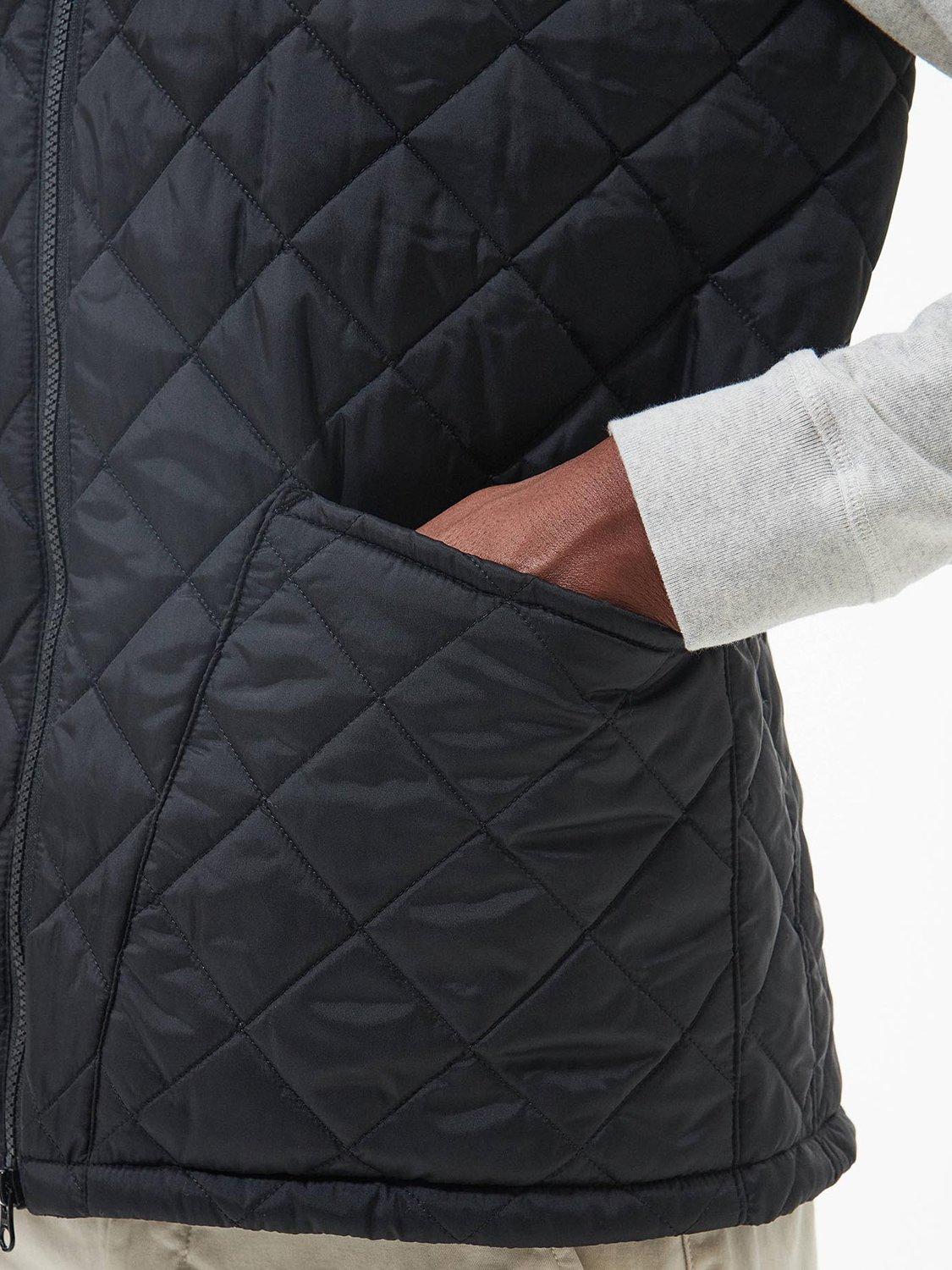 Product image 8 of 9, which shows Barbour Monty Zip Front Gilet, Black, L