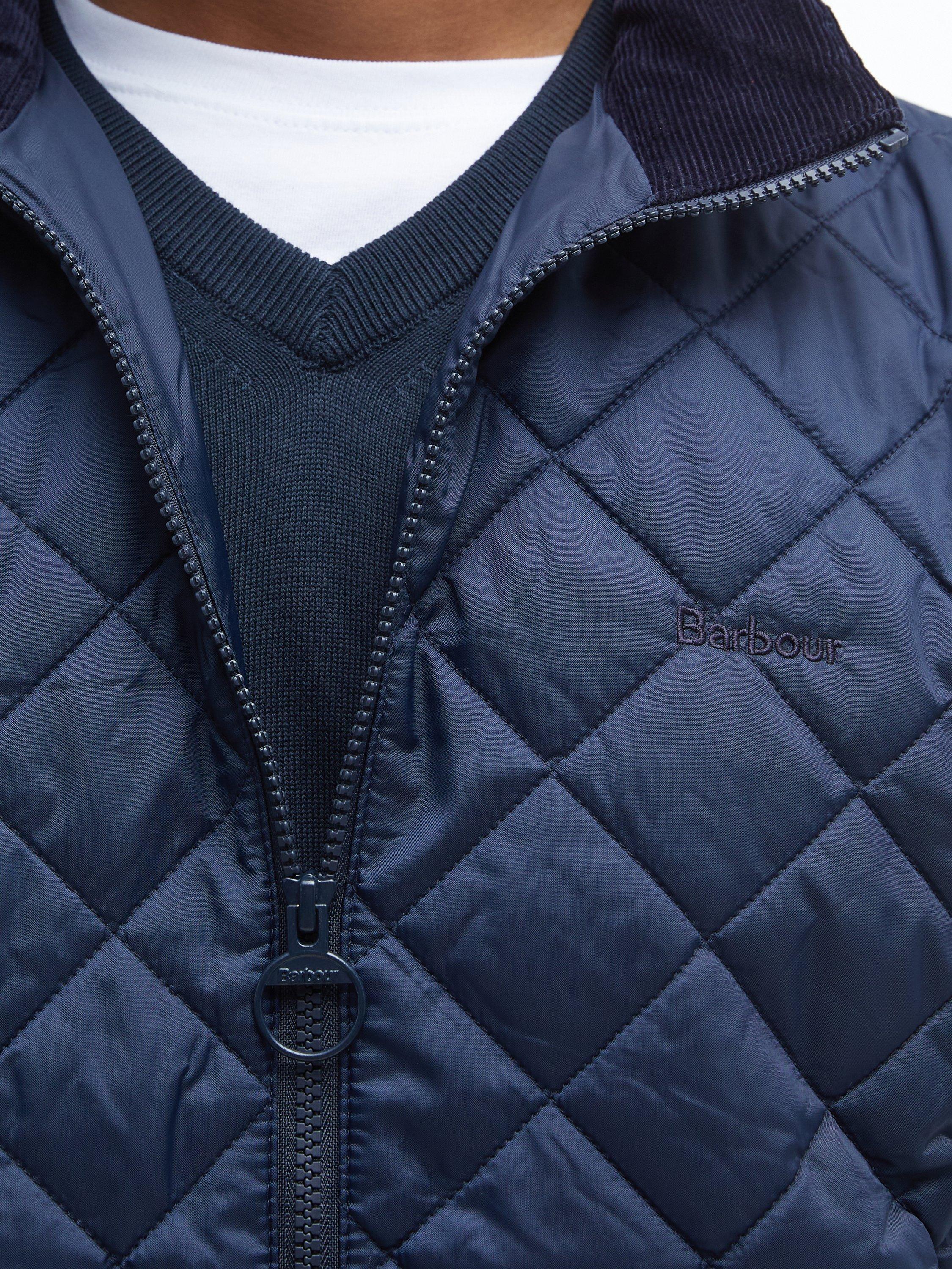 Product image 3 of 7, which shows Barbour Monty Zip Front Gilet, Navy, S
