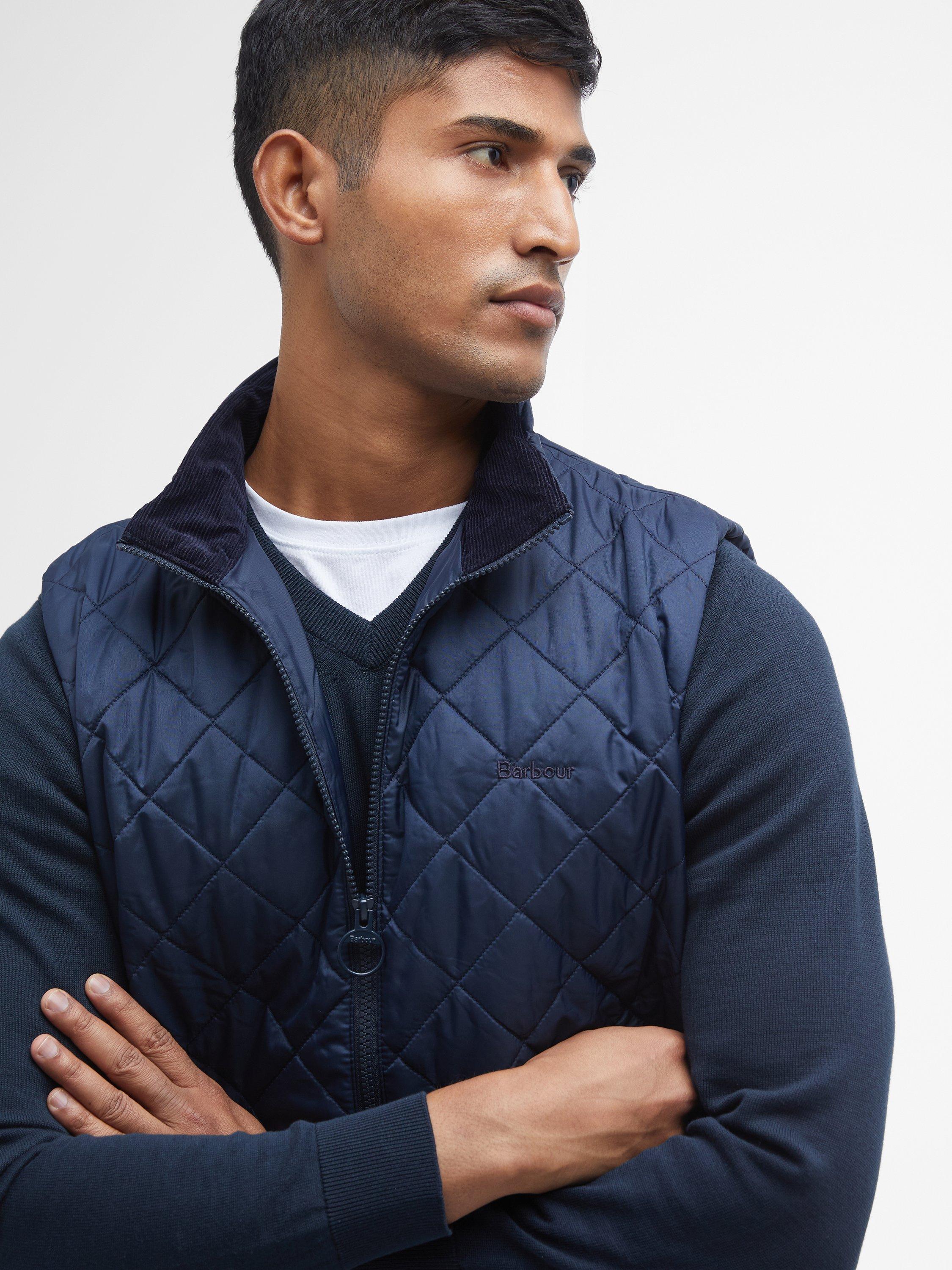 Product image 4 of 7, which shows Barbour Monty Zip Front Gilet, Navy, S
