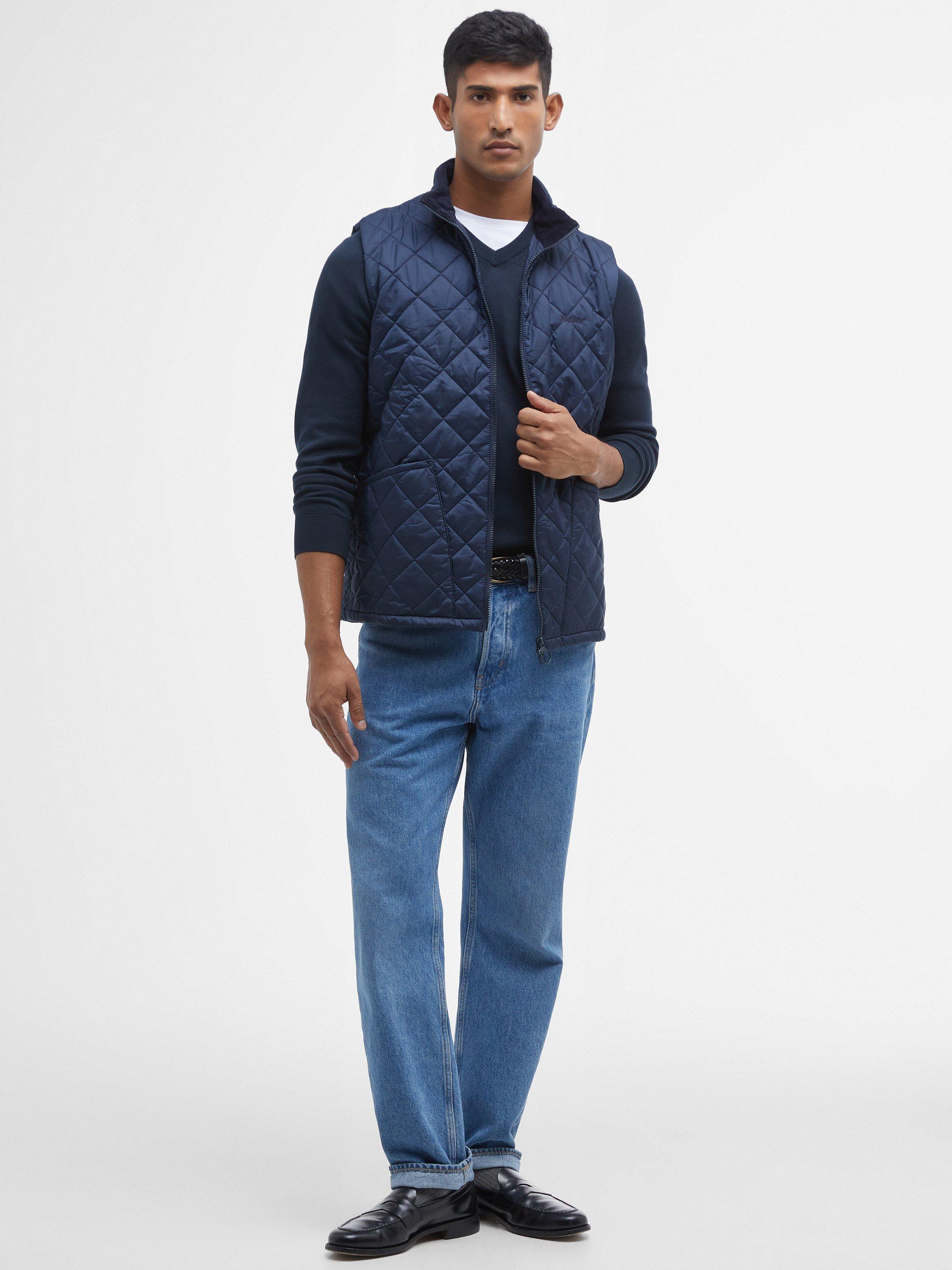 Product image 6 of 7, which shows Barbour Monty Zip Front Gilet, Navy, S