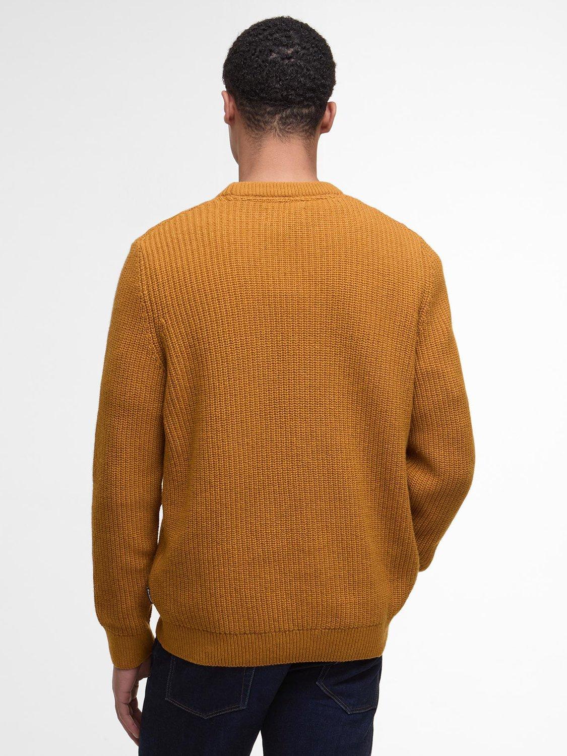 Product image 2 of 6, which shows Barbour Cleveland Crew Neck Jumper, Copper, L